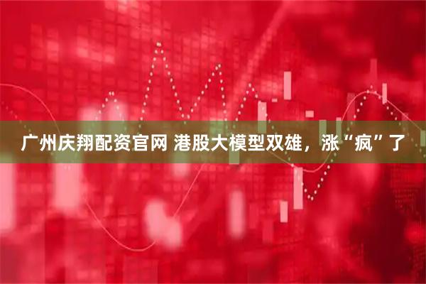 广州庆翔配资官网 港股大模型双雄，涨“疯”了